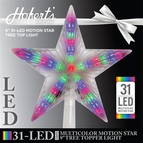 Christmas Tree Topper Star Multi Colour Flashing Led Treetop Ornament