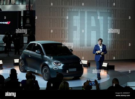 Fiat Ceo Olivier Fran Ois Speaks Next To A Fiat Car At The