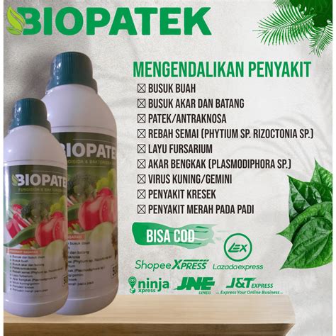 Jual Promo Cod Biopatek Ml Fungisida Bakterisida Hayati Obat