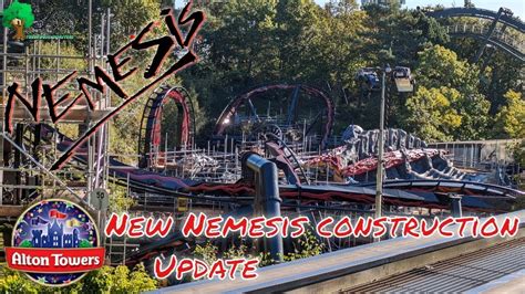 New Nemesis Construction Update Alton Towers Nemesis YouTube