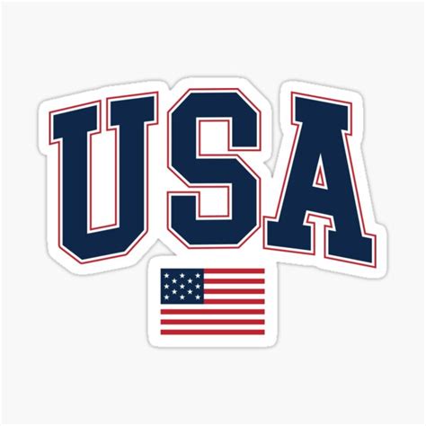 "Team USA American Flag" Sticker for Sale by miyagifactory | Redbubble