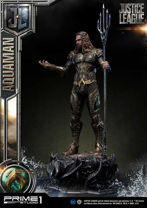 Estátua Aquaman Liga da Justiça Justice League Escala 1 3 Prime 1