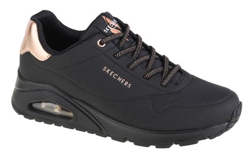 Skechers Uno Shimmer Away 155196 Bbk Damskie Buty Sneakers Czarne