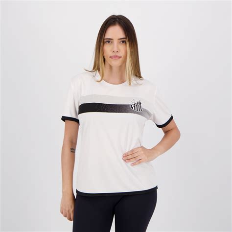 Camisa Santos Limb Feminina Branca Futfanatics