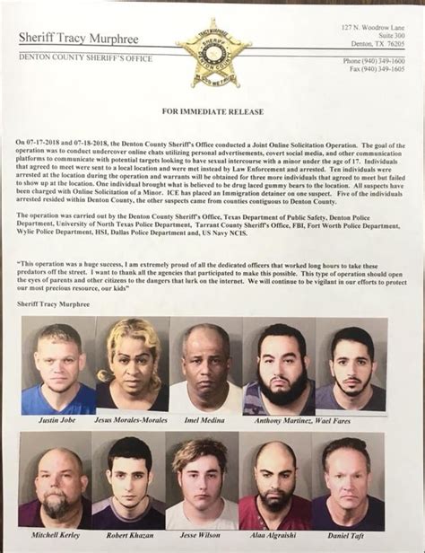 Sheriff's Office arrests 10 in underage sex bust : r/Denton