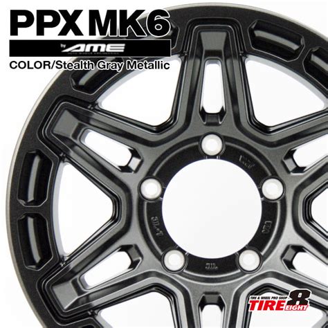 【楽天市場】ジムニー シエラ・ノマド専用PPX MK6 by AME16×6.0 ±0 5/139.7カラー/ステルスグレーメタリック バルブ