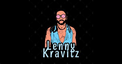 Retro Lenny Kravitz Fan Art Desain Lenny Kravitz Sticker Teepublic