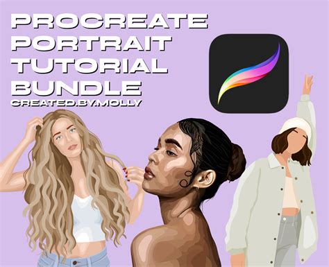 Procreate Portrait Tutorial Video Bundle Procreate Trucs Et Etsy France