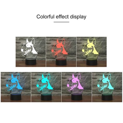 Black Base Creative 3D LED Decorative Night Light USB With Touch