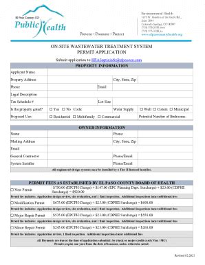 Fillable Online El Paso County Human Services El Paso County Colorado