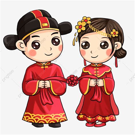 Bride And Grooms Png Picture Traditional Antiquity Clothing Bride And