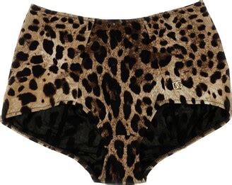 Dolce Gabbana Leopard Bikini Bottom Shopstyle Two Piece Swimsuits