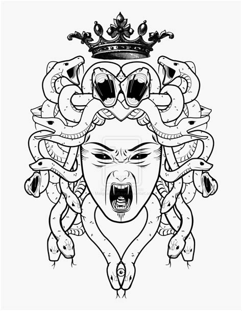 Soul Eater Medusa Tattoo Stencil