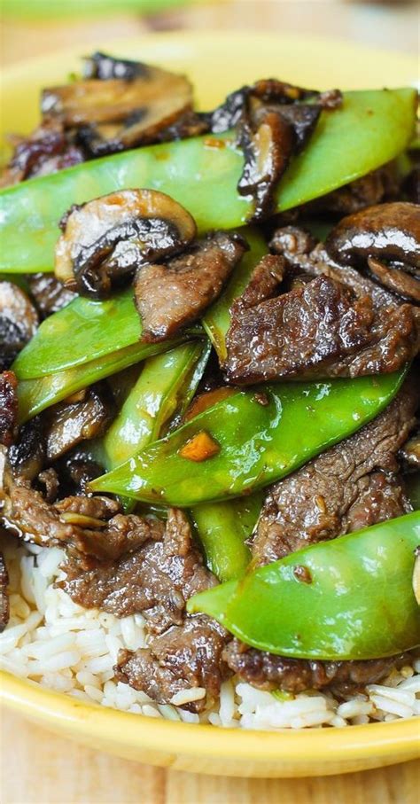 Asian Beef With Mushrooms Snow Peas Artofit