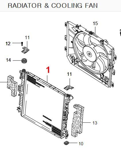 Genuine Cooling Radiator For Ssangyong Stvic2 Turismo At