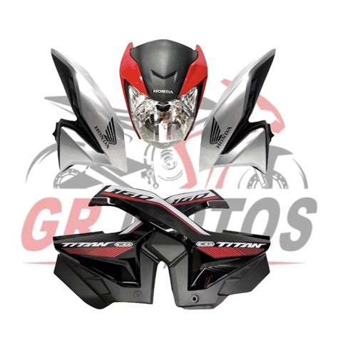 KIT CARENAGEM MOD HONDA CG TITAN160 2022 2023 Shopee Brasil