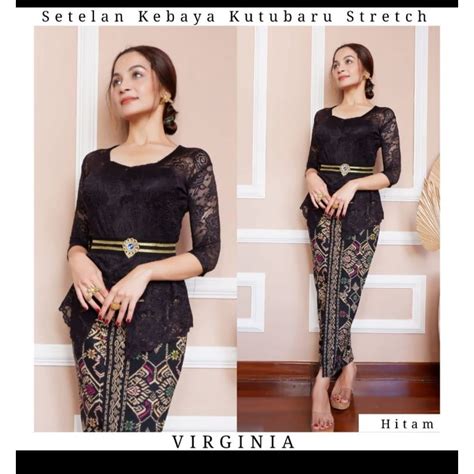 Jual SETELAN KEBAYA KUTUBARU SOFIA LENGAN SESIKU ROK LYCRA DAN OBI