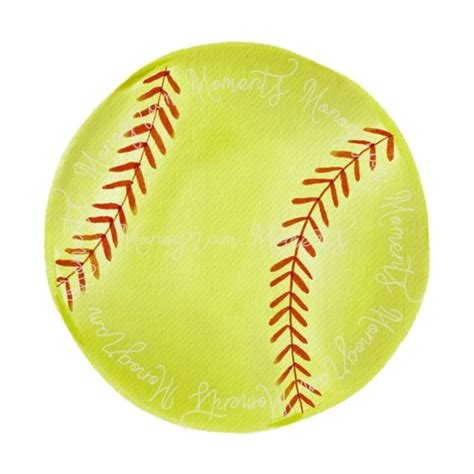 Watercolor Baseball Png Softball Clipart For Digital Etsy