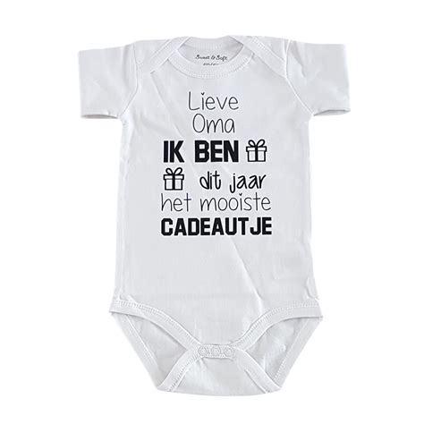 Baby Rompertje Met Tekst Cadeau Lieve Oma Ik Ben Dit Jaar Het Mooiste