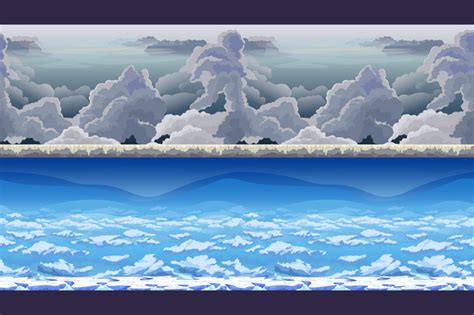 Sky Game Backgrounds By Free Game Assets Gui Sprite Tilesets