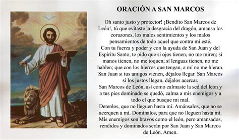 Oracion A San Marcos De Leon Change Comin