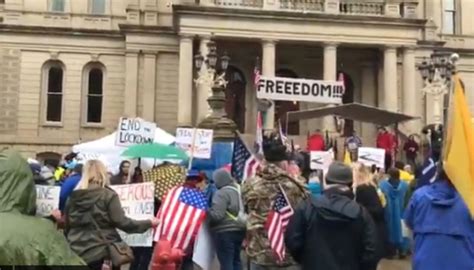 Armed Protesters Storm Capitol Building In Michigan Newshub