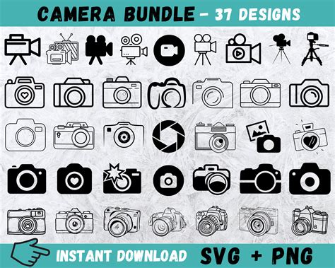 Camera Svg Camera Cricut Photography Svg Camera Vector Etsy