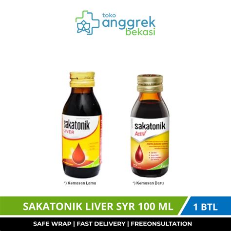 Jual SAKATONIK LIVER SYRUP 100 ML 310 ML VITAMIN PENAMBAH DARAH