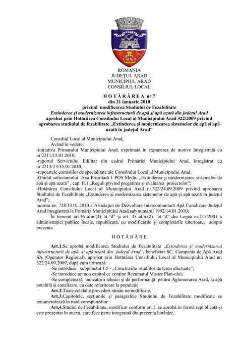 Vizualizare Pdf Primaria Municipiului Arad