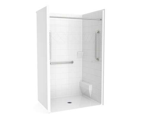 Xst Bf Rf L R Acrylx Alcove One Piece Shower With Left Hand