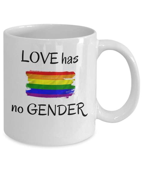 Gay Pride Parade T Lgbt Coffee Mug Love Has No Gender Etsy