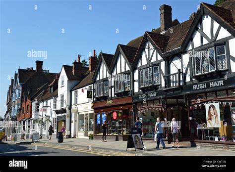 High Street Reigate Surrey England United Kingdom Stock Photo Alamy