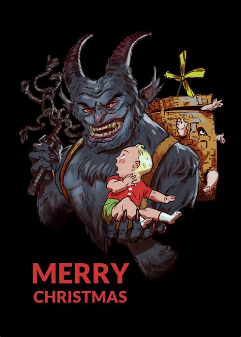 Artstation Krampus Christmas Card