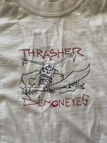 Rare Vtg 90s Early 00s Thrasher Skateboard Skate Shirt Logo Mens