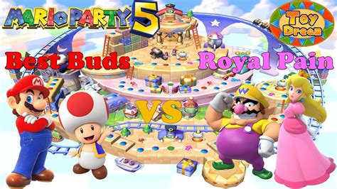 Mario Party Mario Toad Vs Peach Wario Toy Dream Youtube