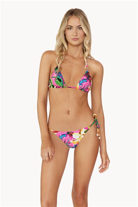 Pq Swim Bahama Beach Embroidered Triangle Bikini