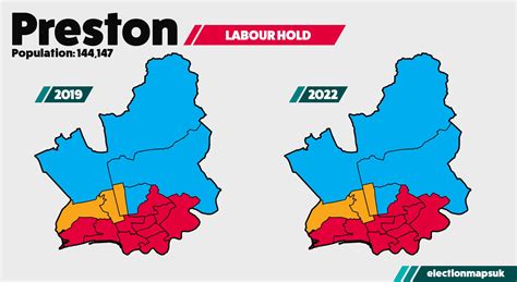 Election Maps UK On Twitter Preston Result LE2022 LAB 11 CON