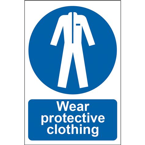 Mandatory Self Adhesive Pvc Sign X Mm Wear Protective