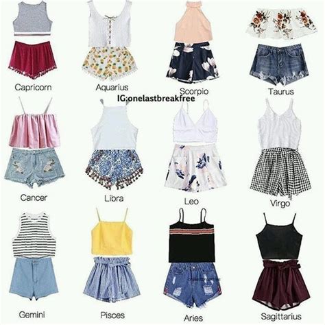 Zodiac Themed Outfit Chart Chart Outfit Themed Zodiac Check More