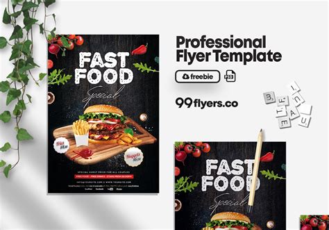 Fast Food Special Free PSD Flyer Template - 99Flyers