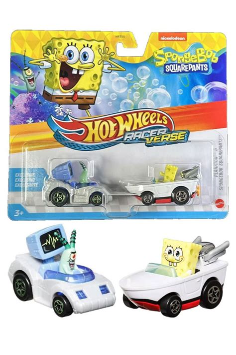 HOT WHEELS RacerVerse Disney Pixar Monsters İkili Arabalar Plankton
