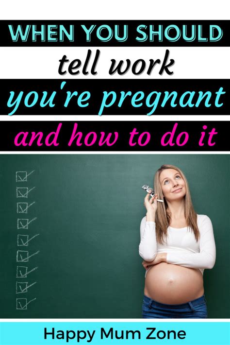 When To Tell Work Youre Pregnant And Tips On How Happy Mum Zone