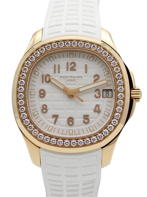 Patek Philippe Ladies Aquanaut Automatic Rose Gold Diamond Bezel 5268 ...