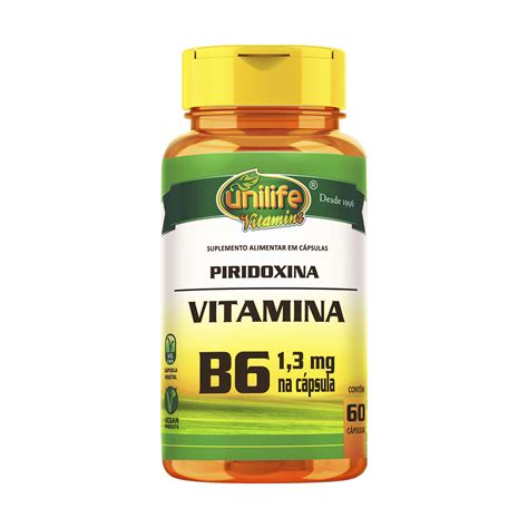 Vitamina B Piridoxina C Psulas Mg Unilife Na Stx