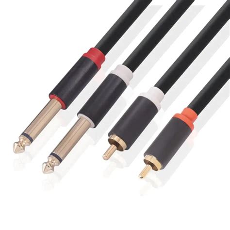 Dual Rca Stecker Auf Dual Mm Jack Stecker Audio Kabel Lautsprecher