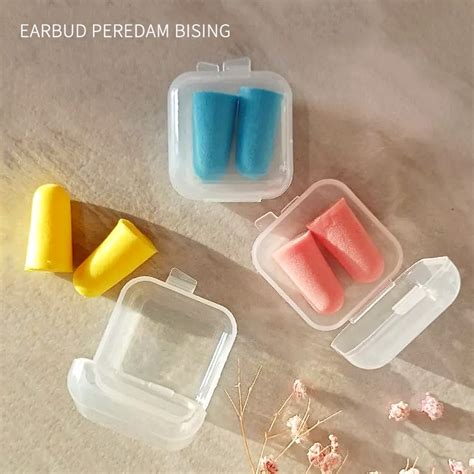 Jual Earplugs Tidur Peredam Suara Nyaman Silicone Earplugs Noise