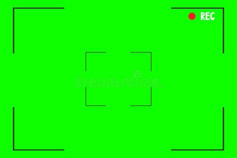 Green Screen Chroma Key Background, Viewfinder Camera Frame, Video Film ...