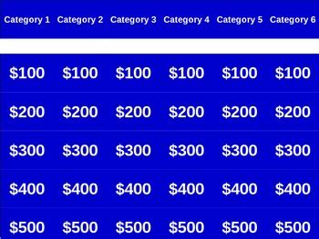 Classroom Jeopardy game - 30 Questions - Clickable! by Bradley Nelson