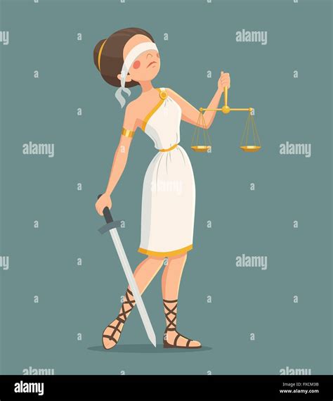 Justice Lady Illustration Stock Vector Image And Art Alamy