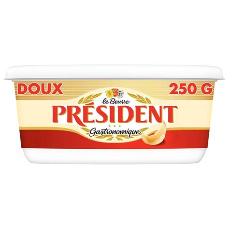 PRESIDENT Beurre Gastronomique Doux 250g Pas Cher Auchan Fr